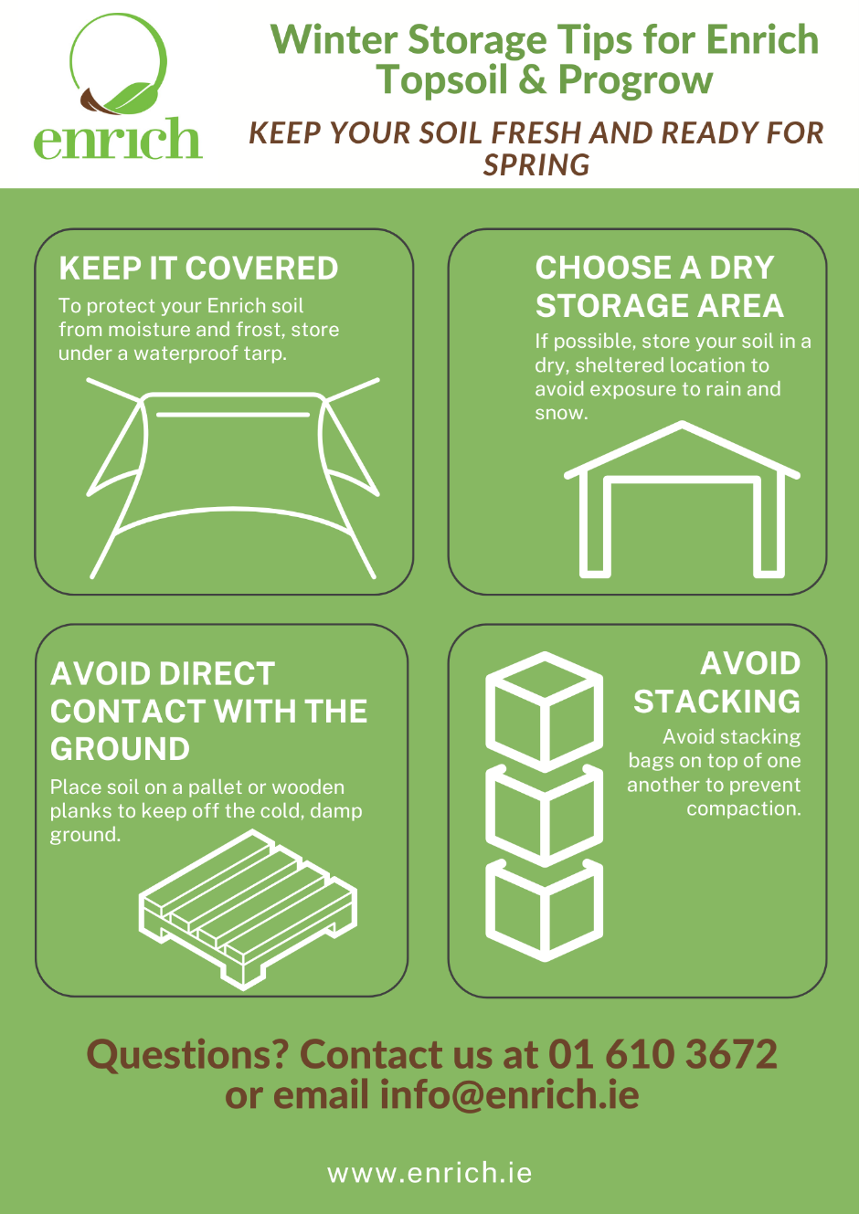Enrich Topsoil and Progrow storage